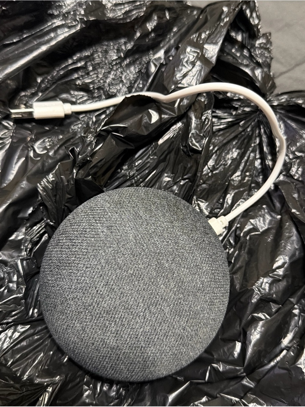 Google Home Nest Mini, Charcoal Gray, Model H0A, 1st Generation, Good Condition